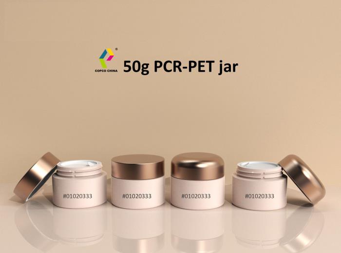 New 50g PCR PET jar from COPCO
